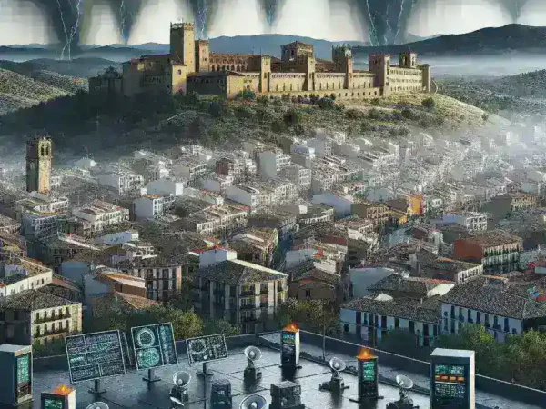 "Localización de sistemas de alerta temprana para inundaciones en ciudades españolas, mostrando tecnología y mapas de inundación"